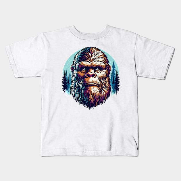 Sasquatch Kids T-Shirt by JSnipe